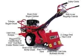 Rear Tine Tiller, Hydro Drive